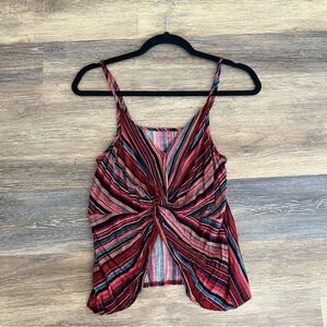SHEIN Twist Front Striped Top, Size M